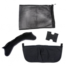 MSA 10160549, Replacement Kit, Standard Ratchet Headband, Black Nomex Earlap